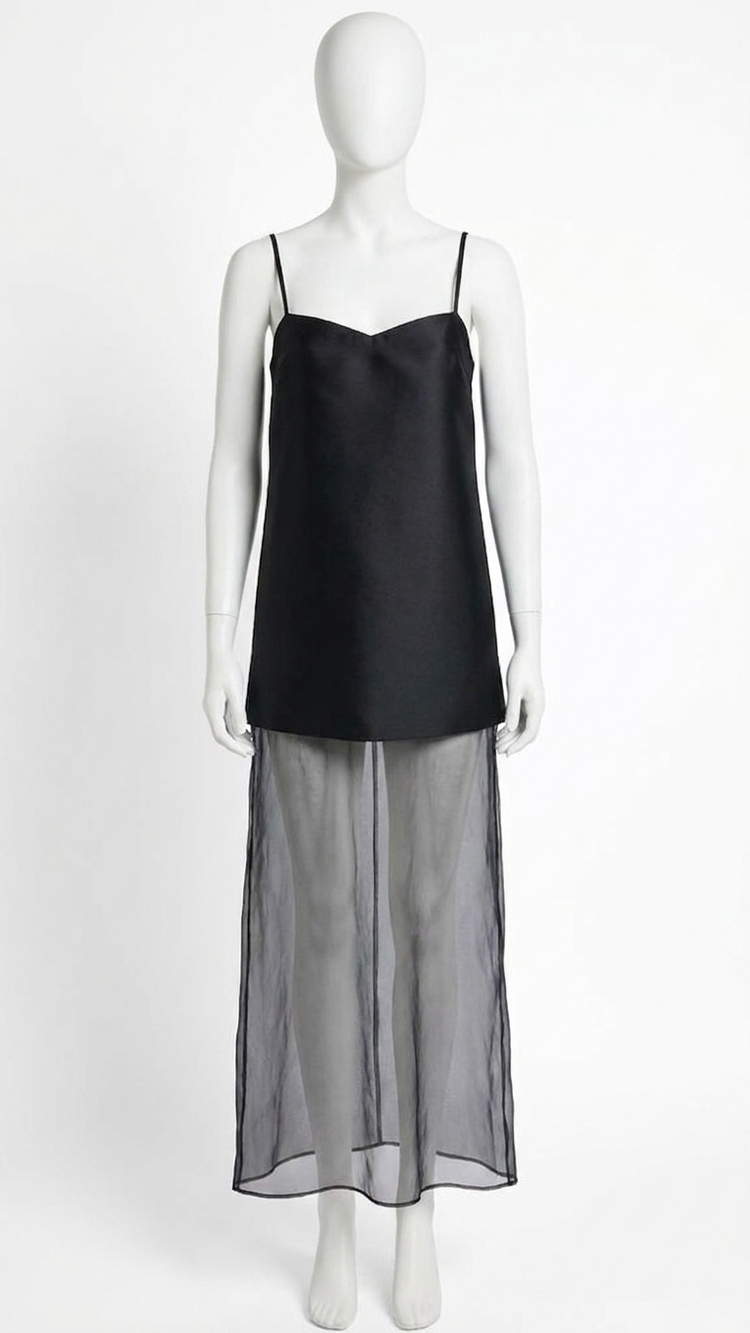 NEW LINE AND DOT isabeau maxi dress in black